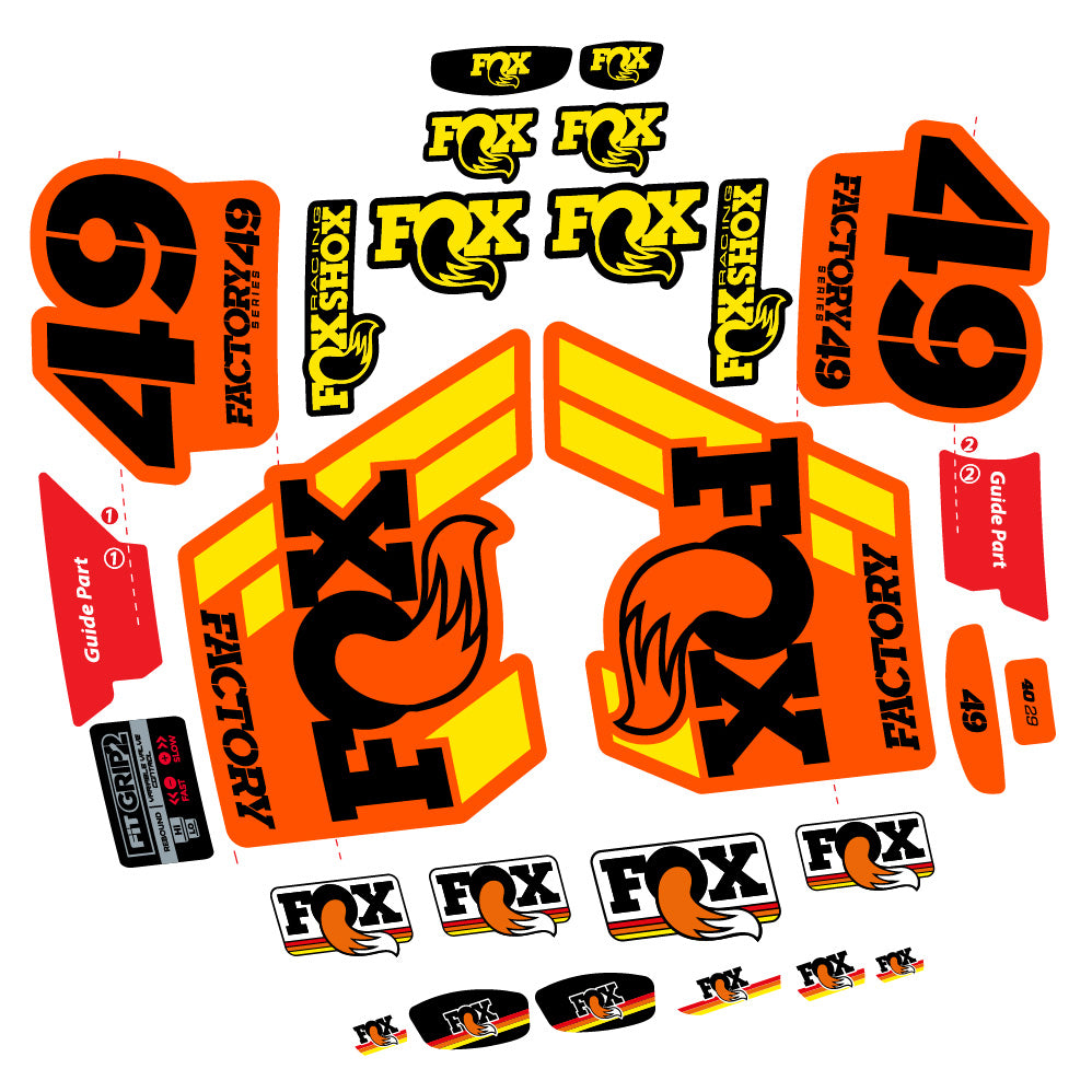 Adesivi Forcella fox 49 factory 2019 in vinile
