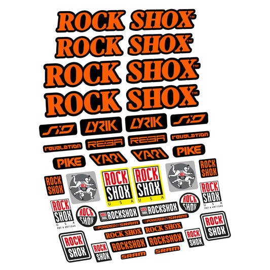 Adesivi Forcella Rock Shox Retro Vintage in vinile