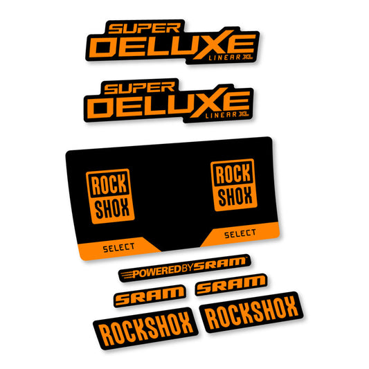 Adesivi Ammortizzatore RockShox Super Deluxe Select 2027 v3 in vinile