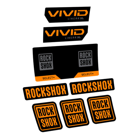 Adesivi Ammortizzatore RockShox Vivid Select 2027 in vinile