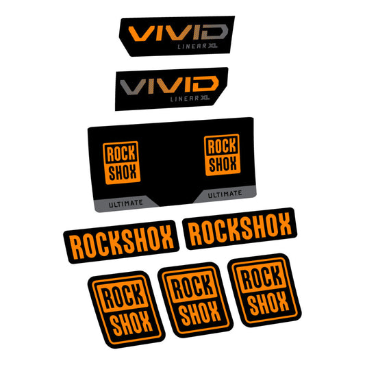 Adesivi Ammortizzatore RockShox Vivid Ultimate 2027 in vinile