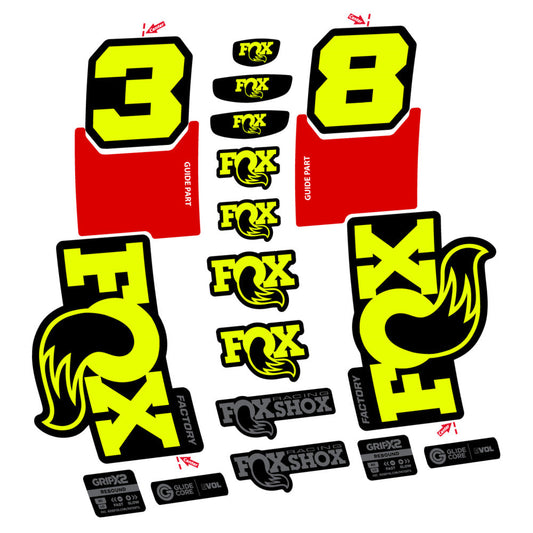 Adesivi Forcella Fox 38 Factory 2027 in vinile