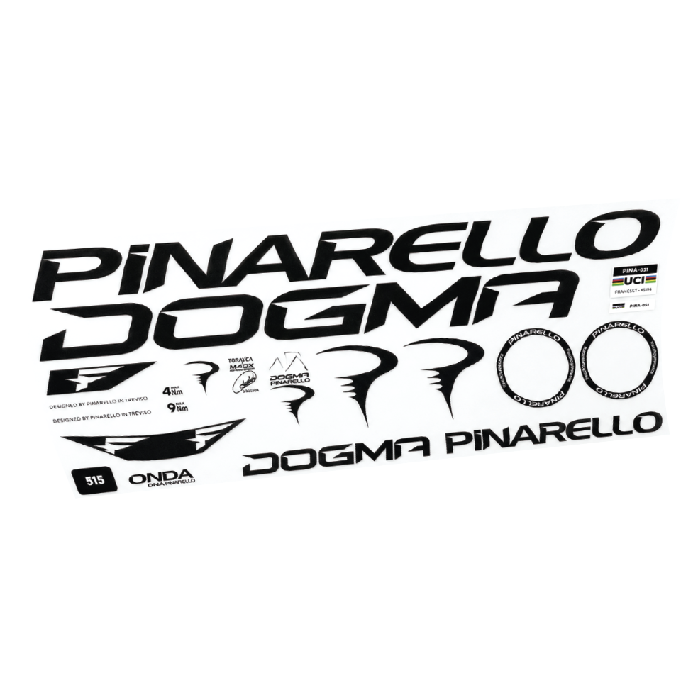Adesivi Telaio Pinarello Dogma F 2025 in vinile
