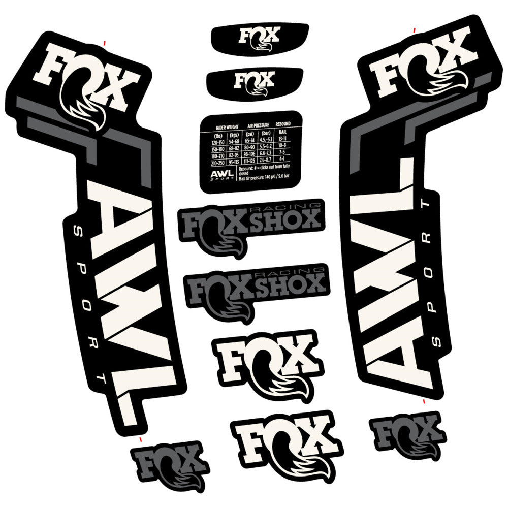 Adesivi Forcella Fox AWL Sport 2025 in vinile