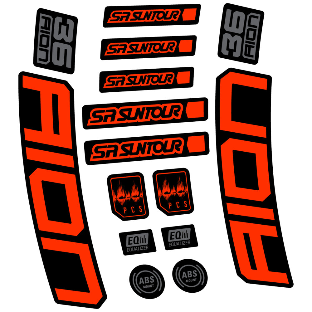 Adesivi Forcella SR Suntour Aion 36 Boost Grey 2025 in vinile