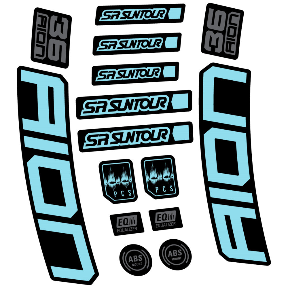 Adesivi Forcella SR Suntour Aion 36 Boost Grey 2025 in vinile