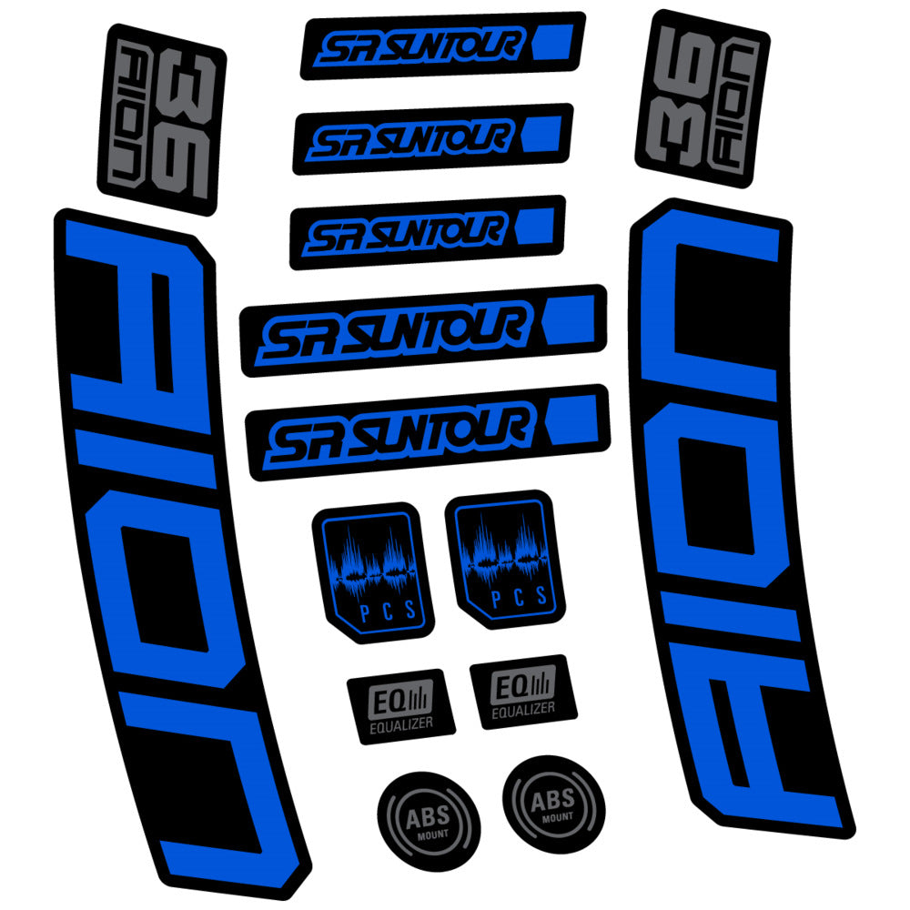 Adesivi Forcella SR Suntour Aion 36 Boost Grey 2025 in vinile