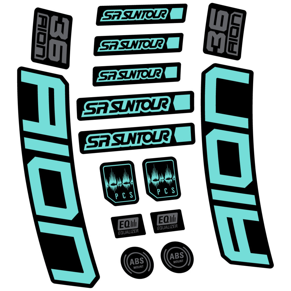 Adesivi Forcella SR Suntour Aion 36 Boost Grey 2025 in vinile