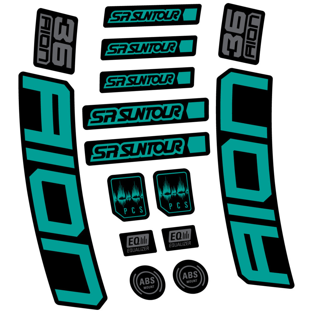Adesivi Forcella SR Suntour Aion 36 Boost Grey 2025 in vinile