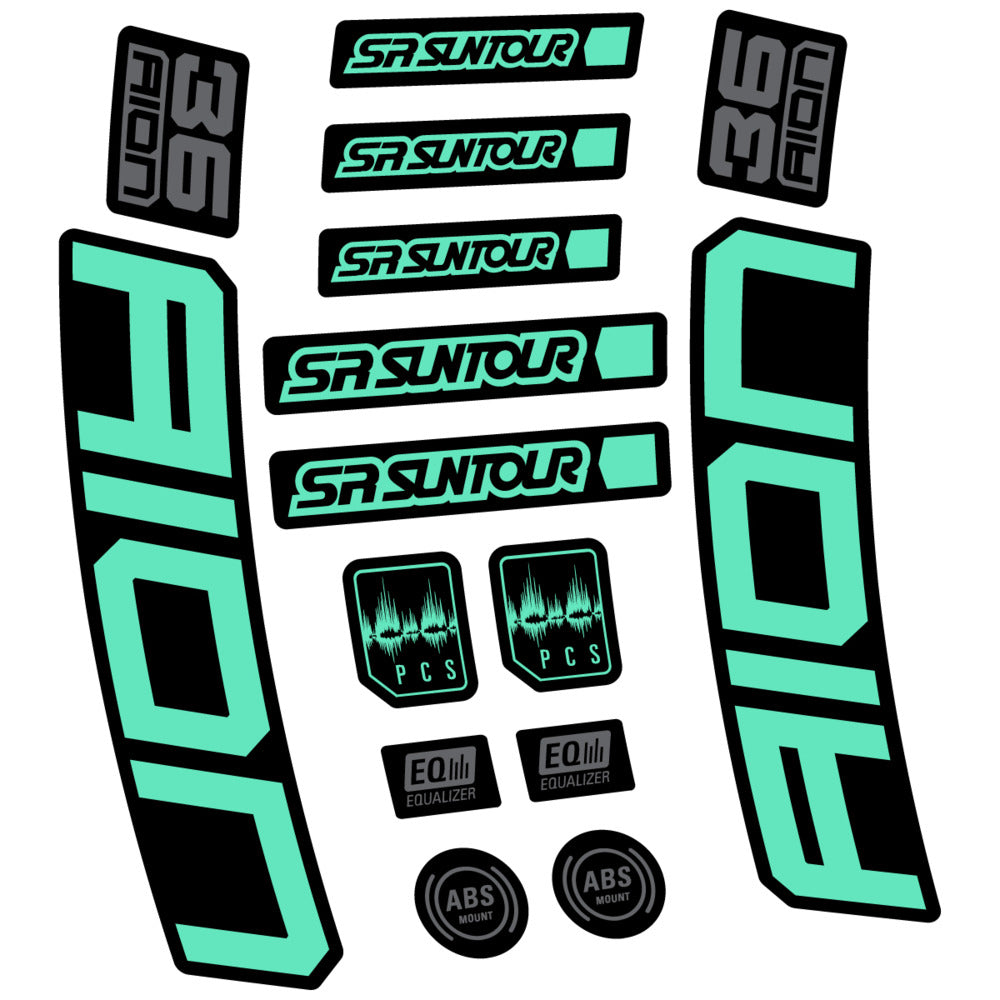 Adesivi Forcella SR Suntour Aion 36 Boost Grey 2025 in vinile