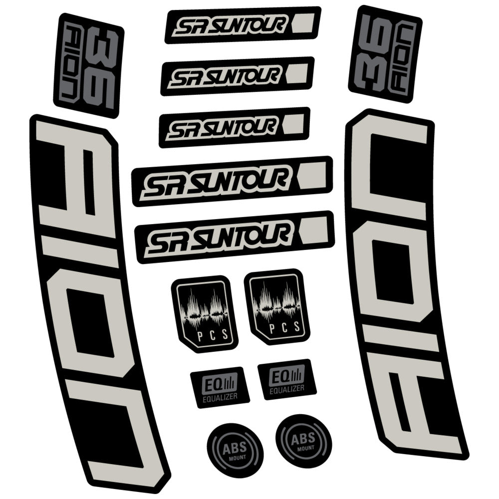 Adesivi Forcella SR Suntour Aion 36 Boost Grey 2025 in vinile