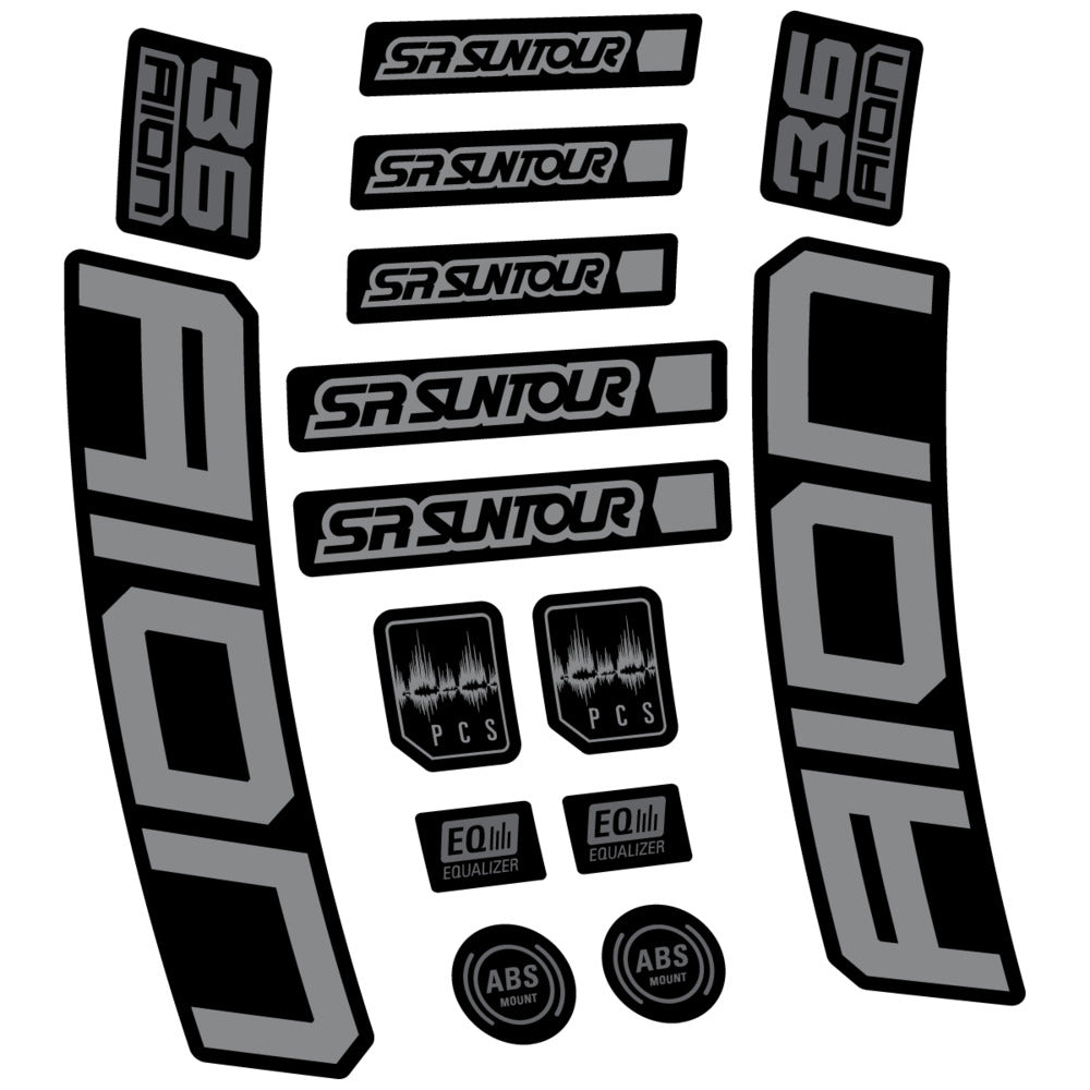 Adesivi Forcella SR Suntour Aion 36 Boost Grey 2025 in vinile