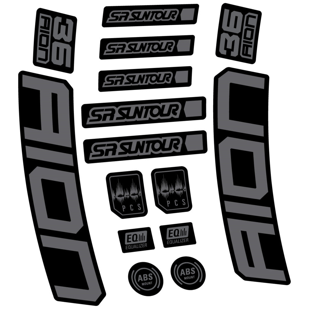 Adesivi Forcella SR Suntour Aion 36 Boost Grey 2025 in vinile