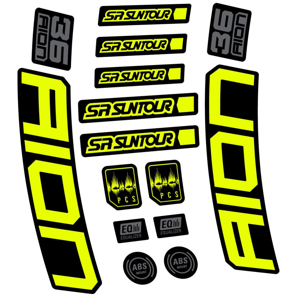 Adesivi Forcella SR Suntour Aion 36 Boost Grey 2025 in vinile
