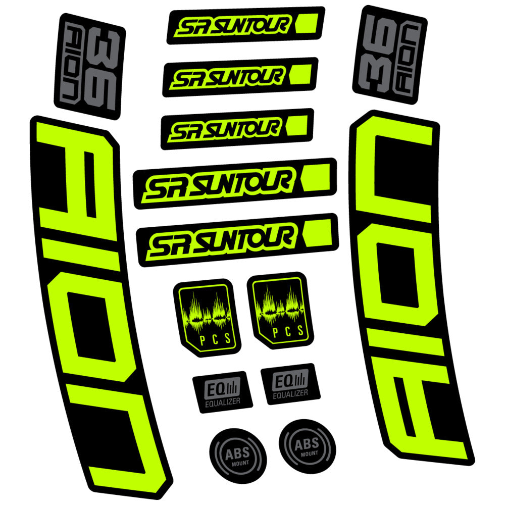 Adesivi Forcella SR Suntour Aion 36 Boost Grey 2025 in vinile