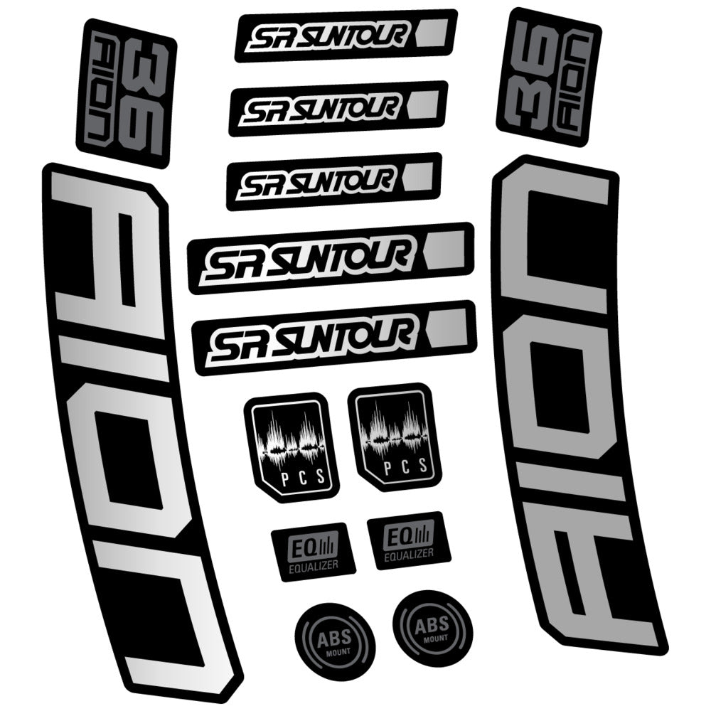 Adesivi Forcella SR Suntour Aion 36 Boost Grey 2025 in vinile