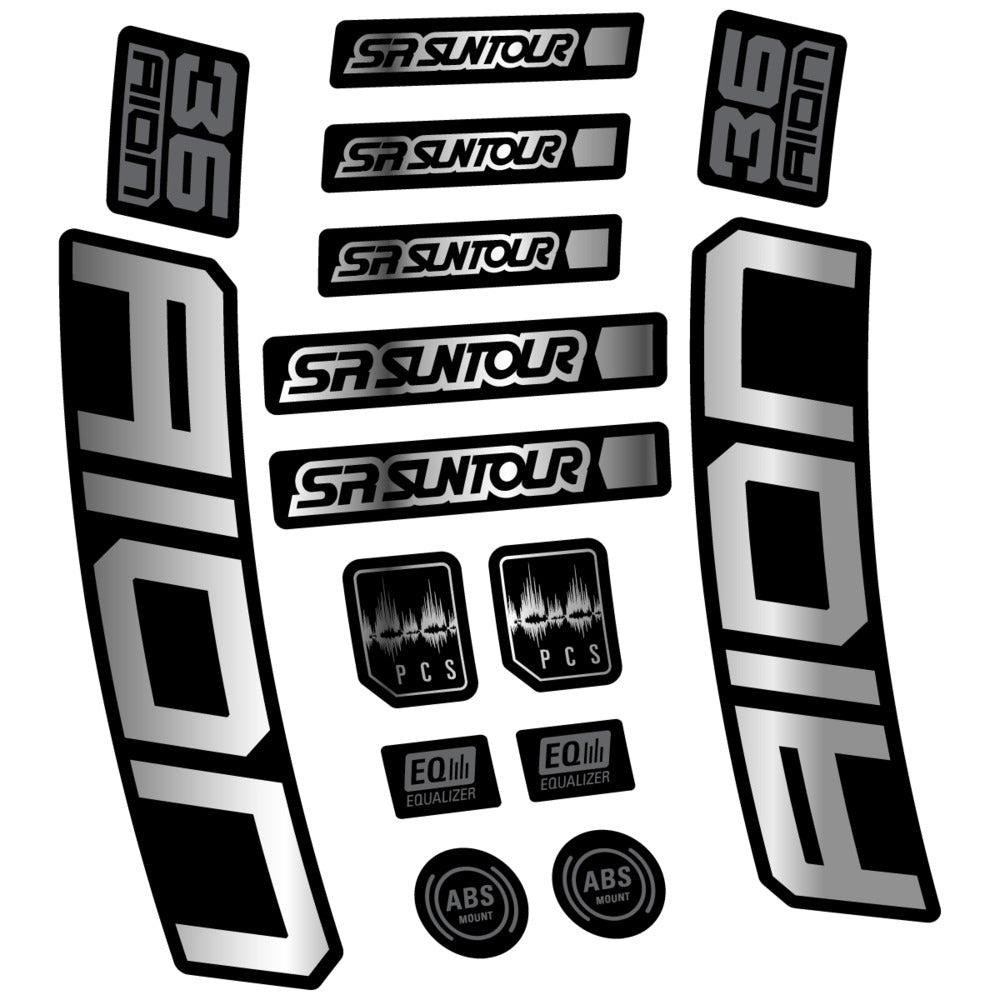 Adesivi Forcella SR Suntour Aion 36 Boost Grey 2025 in vinile