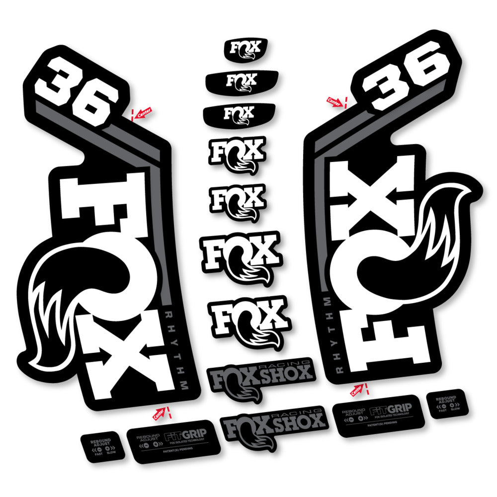 Adesivi Forcella Fox 36 Rhythm 2027 in vinile
