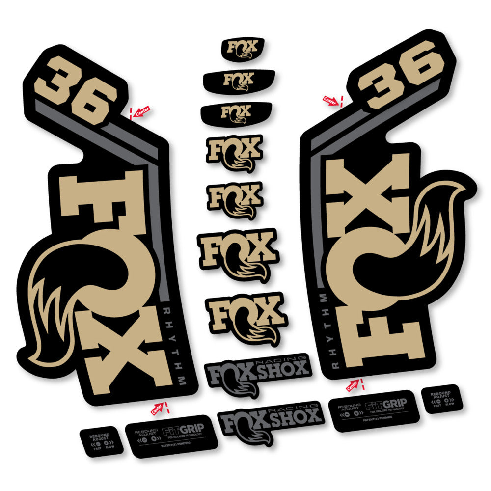 Adesivi Forcella Fox 36 Rhythm 2027 in vinile