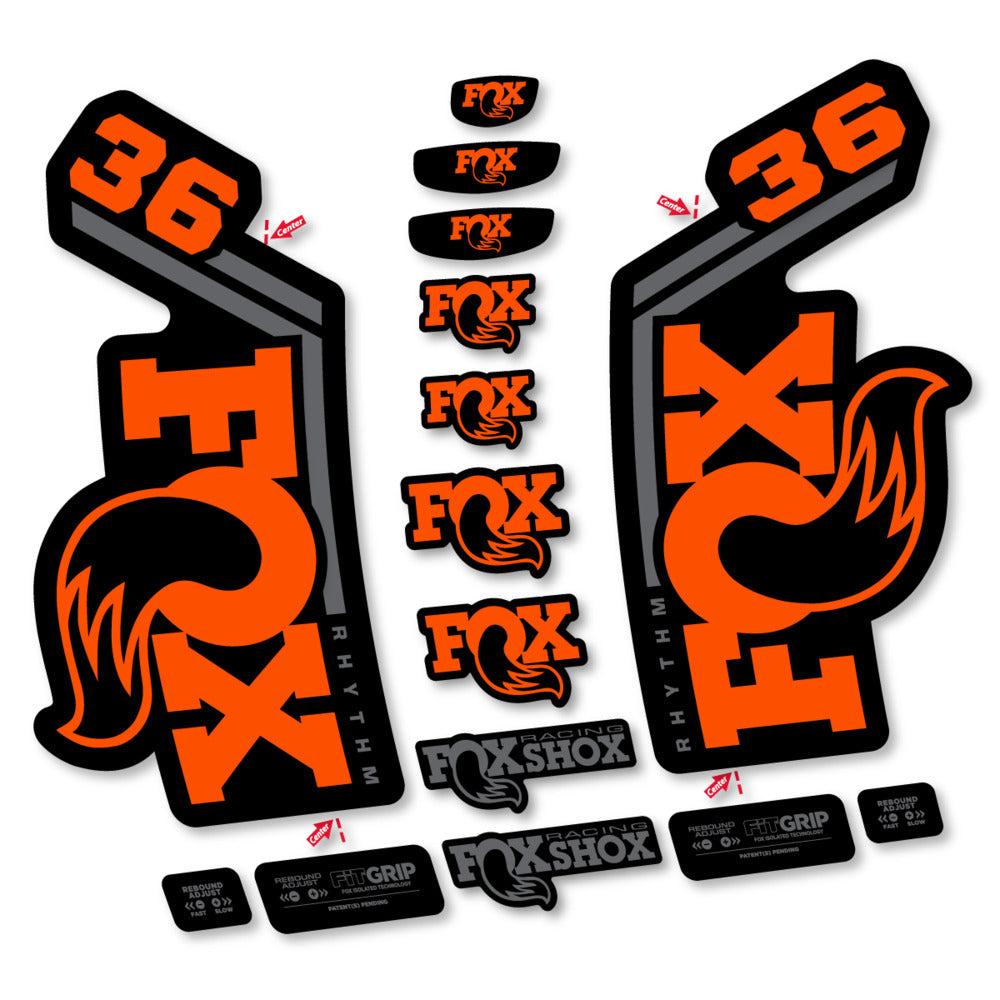 Adesivi Forcella Fox 36 Rhythm 2027 in vinile