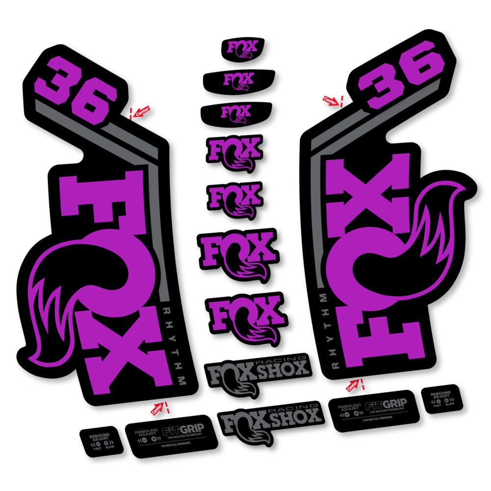 Adesivi Forcella Fox 36 Rhythm 2027 in vinile