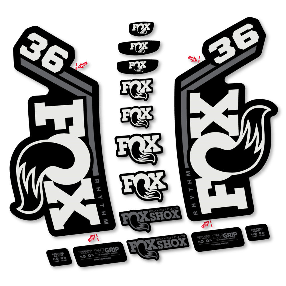Adesivi Forcella Fox 36 Rhythm 2027 in vinile
