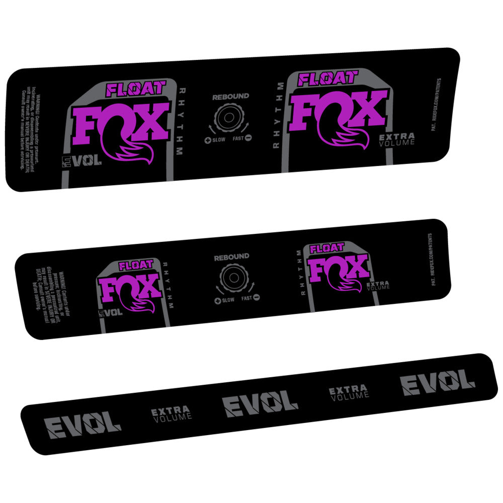 Adesivi Ammortizzatore Fox Float Rhythm Inline R 2025 in vinile