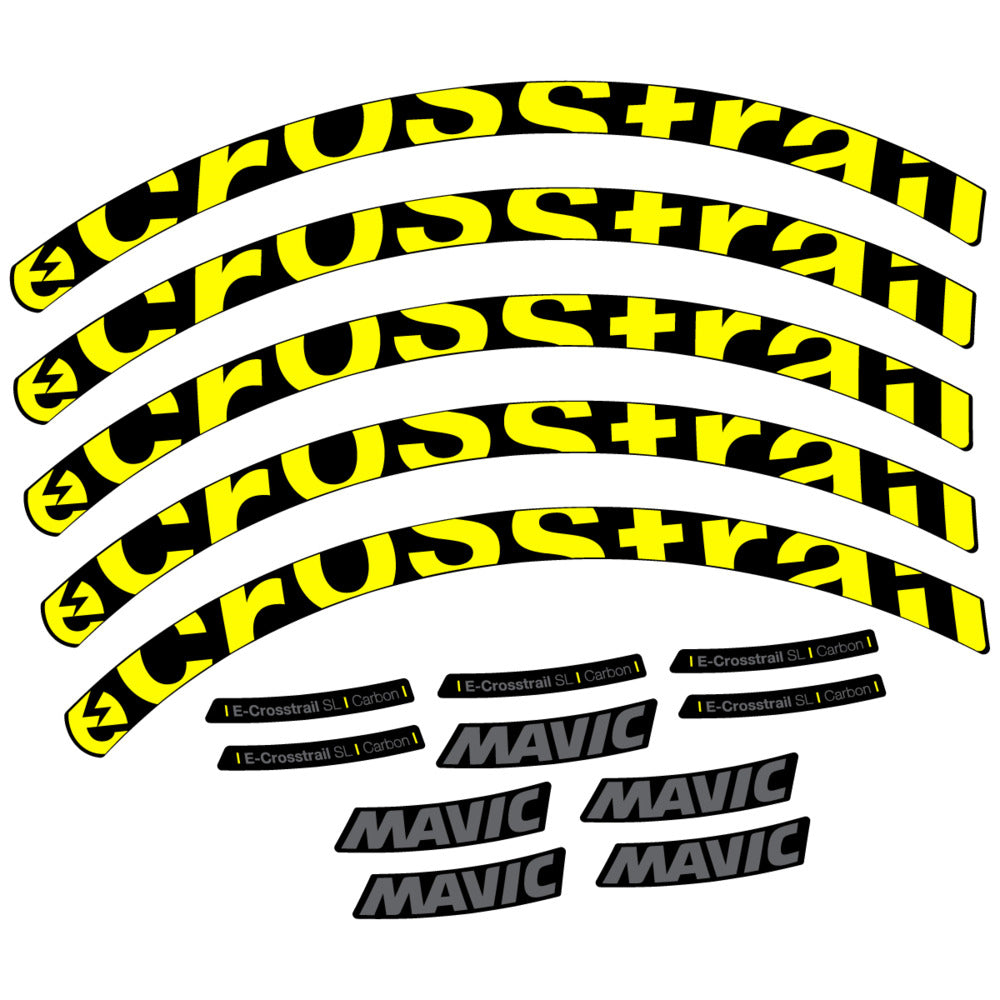 Adesivi Cerchi MTB Mavic E-Crosstrail SL Carbon 2025 in vinile