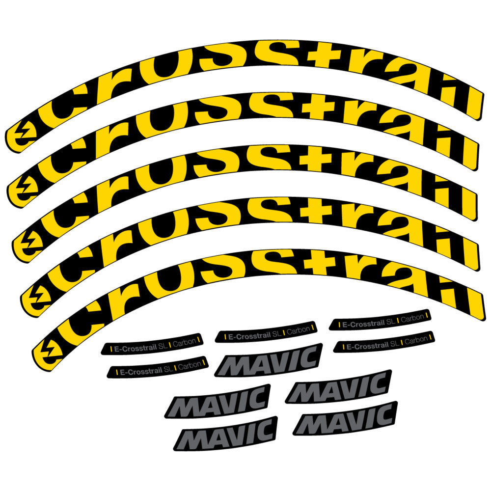 Adesivi Cerchi MTB Mavic E-Crosstrail SL Carbon 2025 in vinile