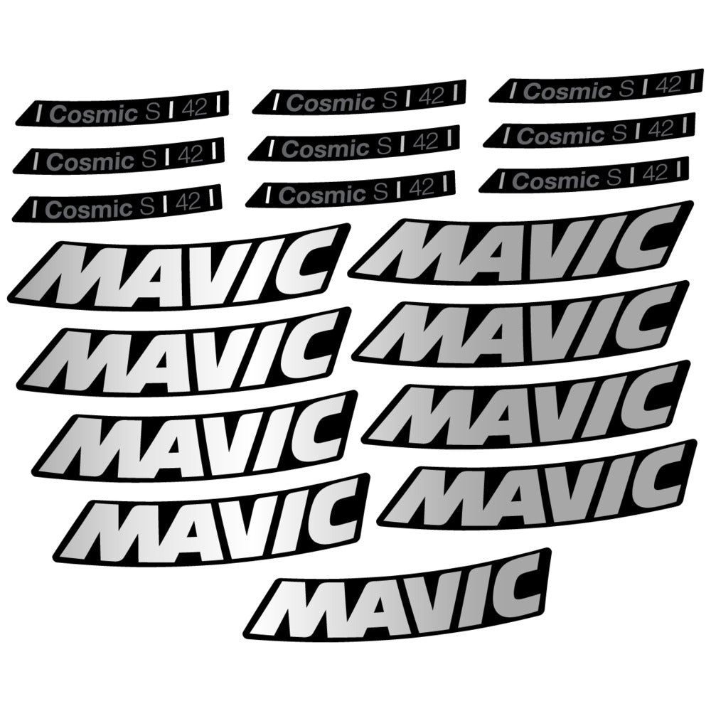 Adesivi Cerchi Bici da Corsa Mavic Cosmic S 42 DISC 2025 in vinile
