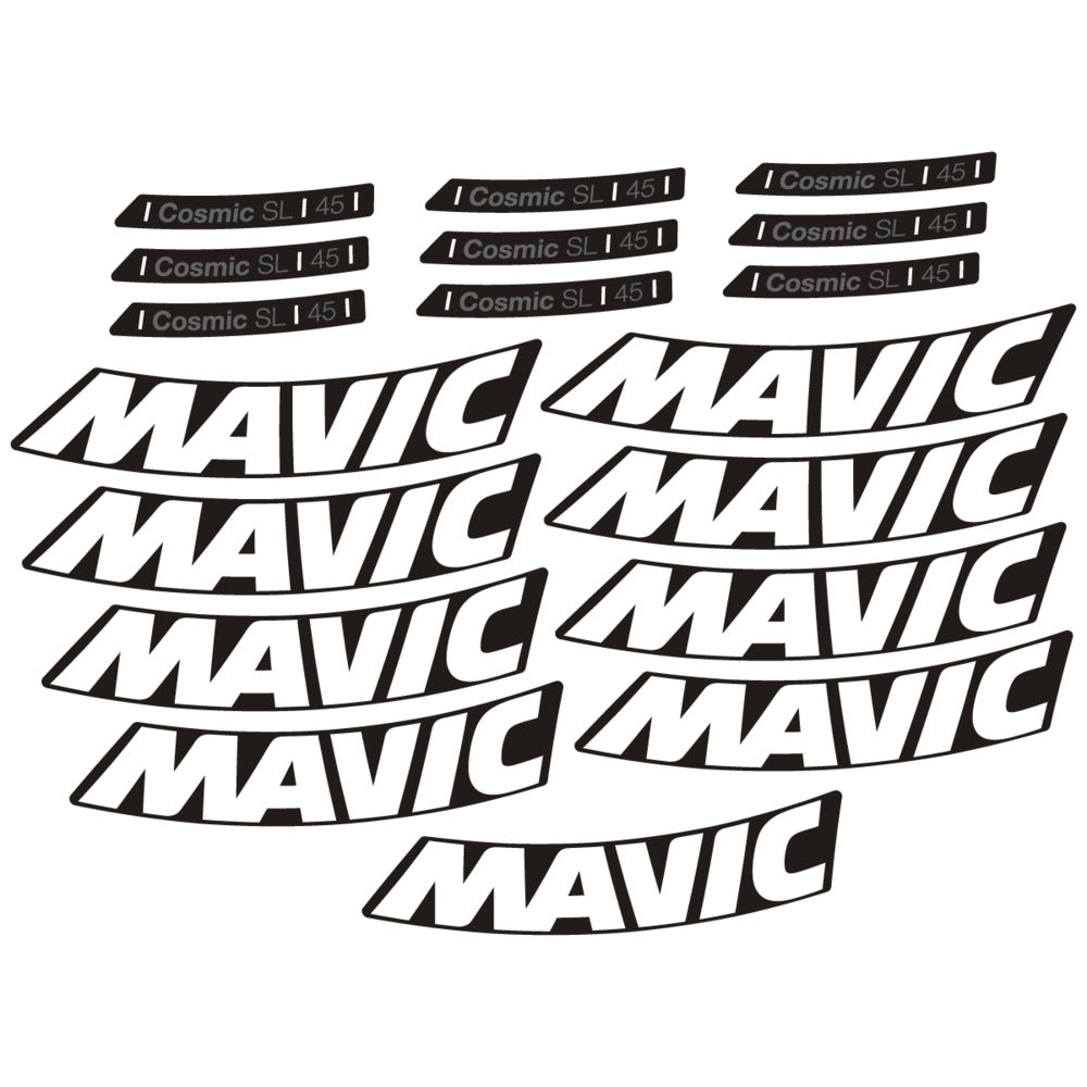 Adesivi Cerchi Bici da Corsa Mavic Cosmic SL 45 2025 in vinile
