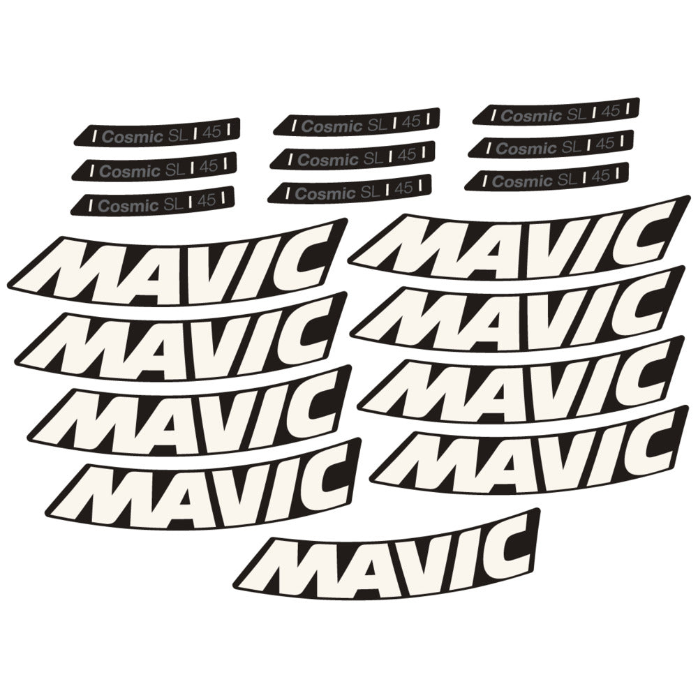 Adesivi Cerchi Bici da Corsa Mavic Cosmic SL 45 2025 in vinile