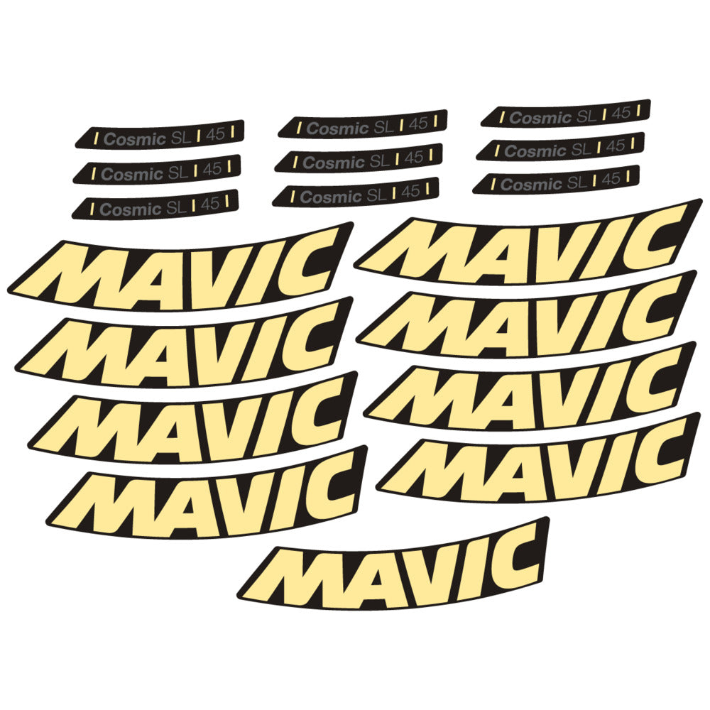Adesivi Cerchi Bici da Corsa Mavic Cosmic SL 45 2025 in vinile