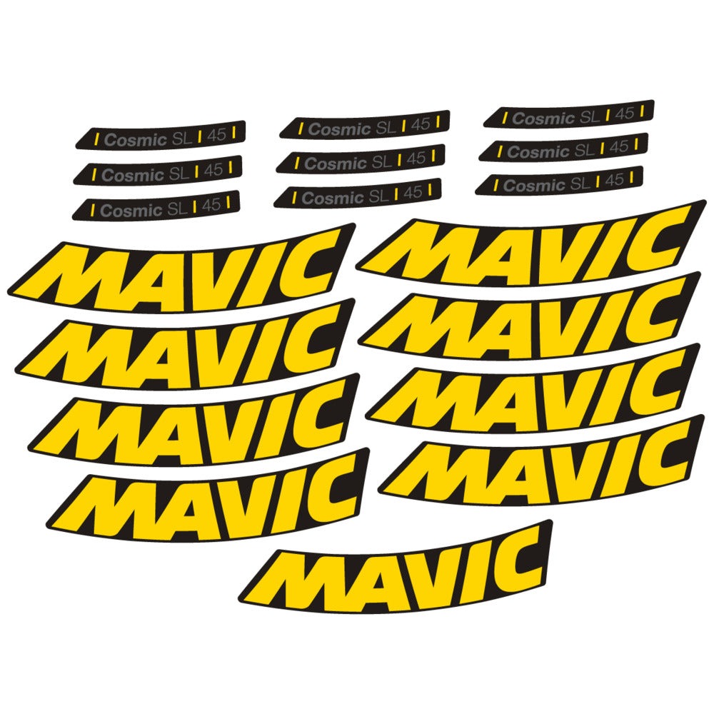 Adesivi Cerchi Bici da Corsa Mavic Cosmic SL 45 2025 in vinile