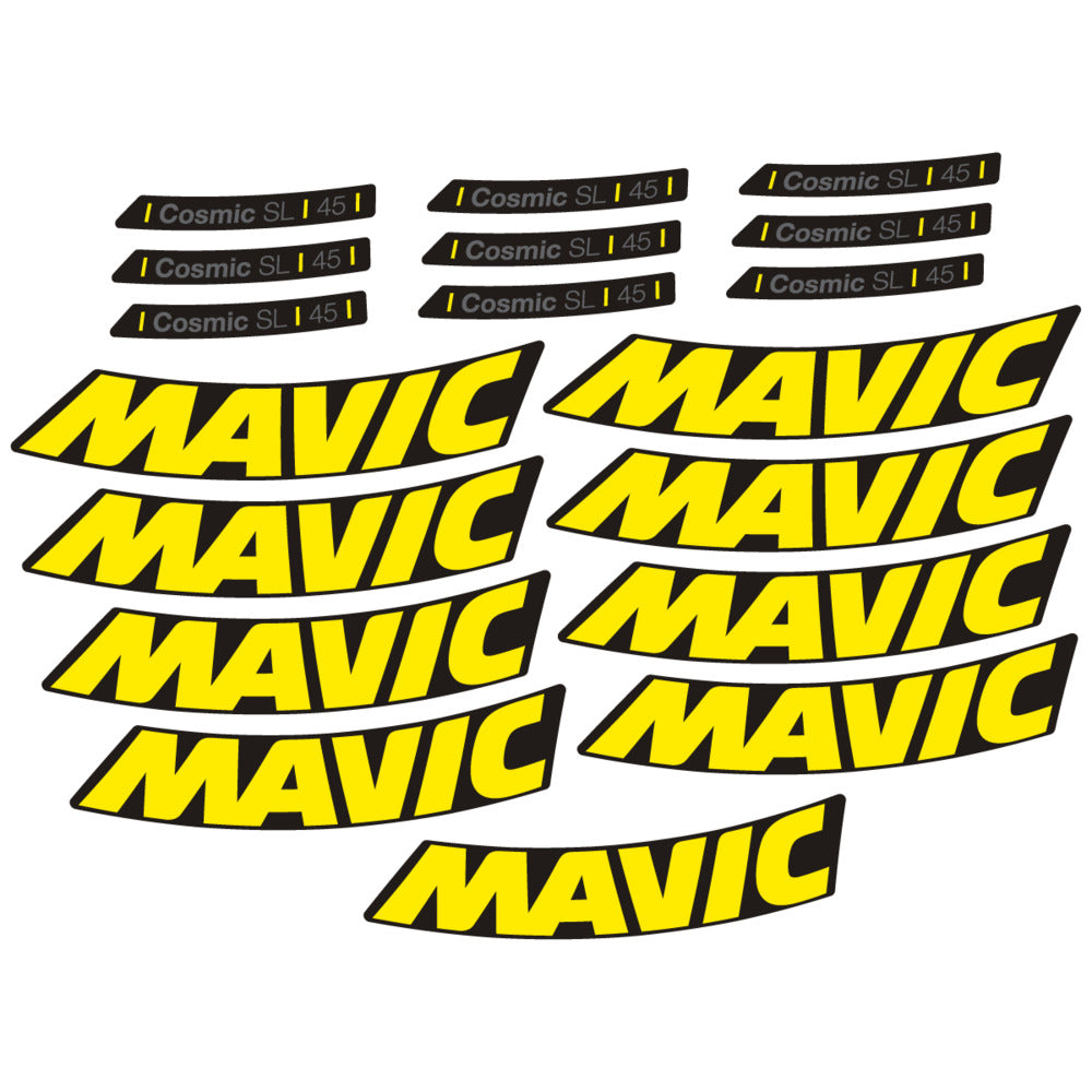 Adesivi Cerchi Bici da Corsa Mavic Cosmic SL 45 2025 in vinile