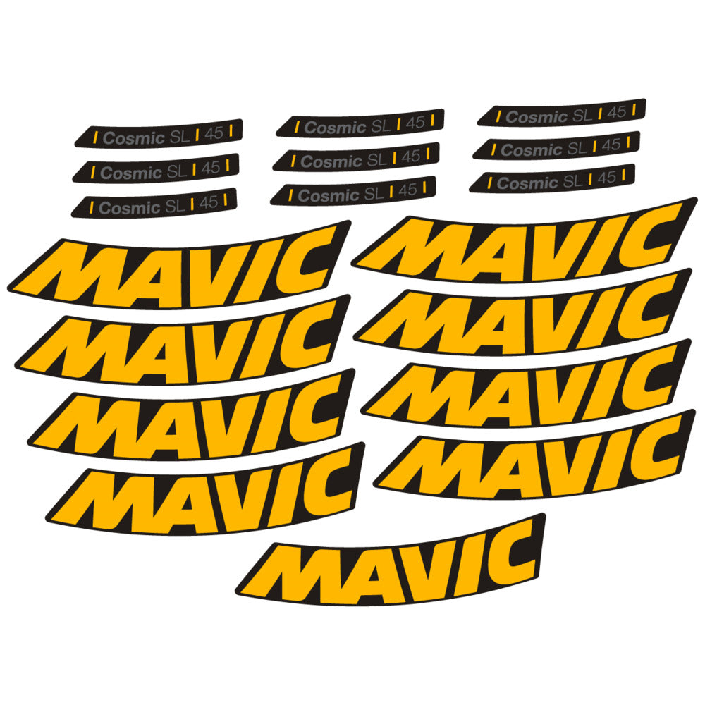 Adesivi Cerchi Bici da Corsa Mavic Cosmic SL 45 2025 in vinile