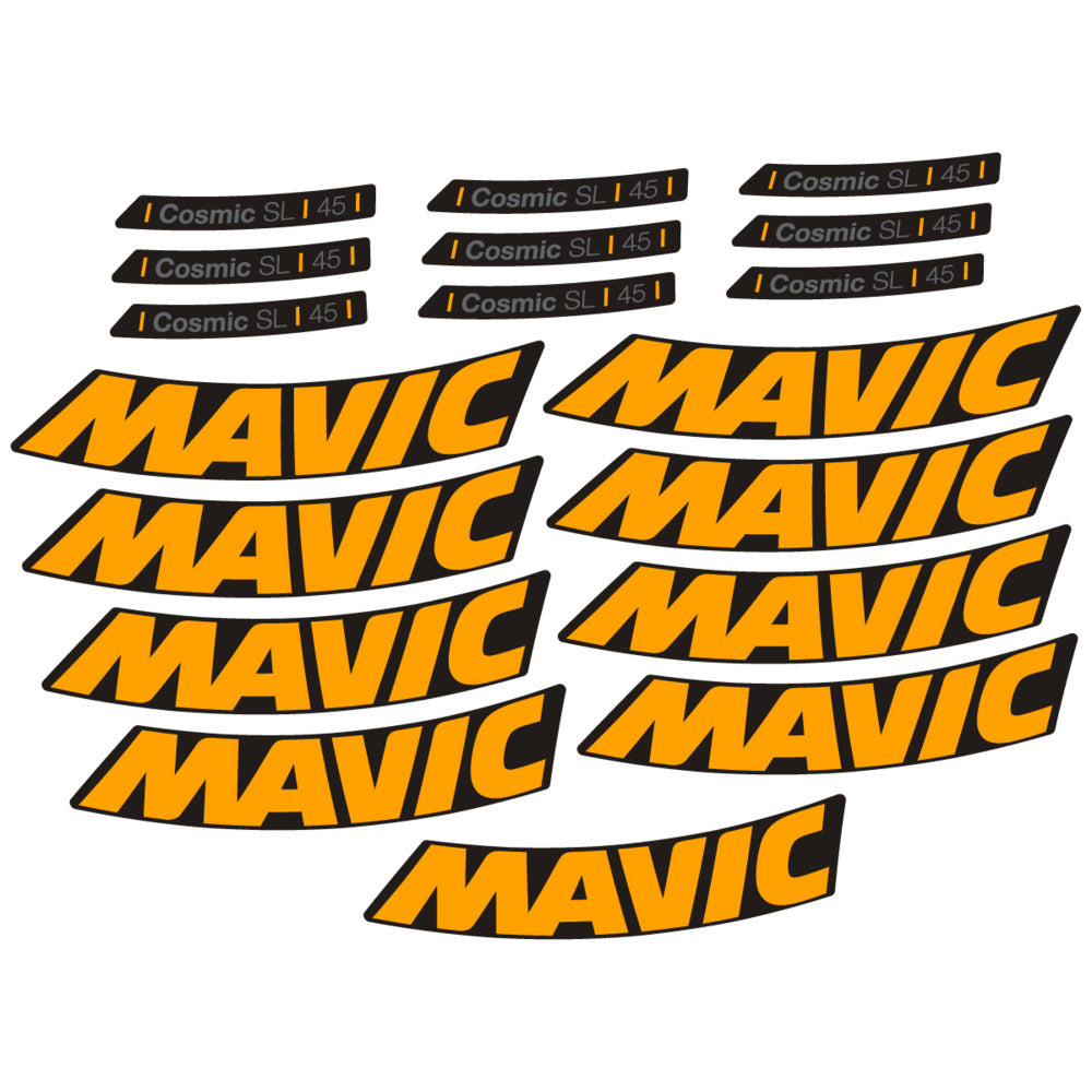 Adesivi Cerchi Bici da Corsa Mavic Cosmic SL 45 2025 in vinile