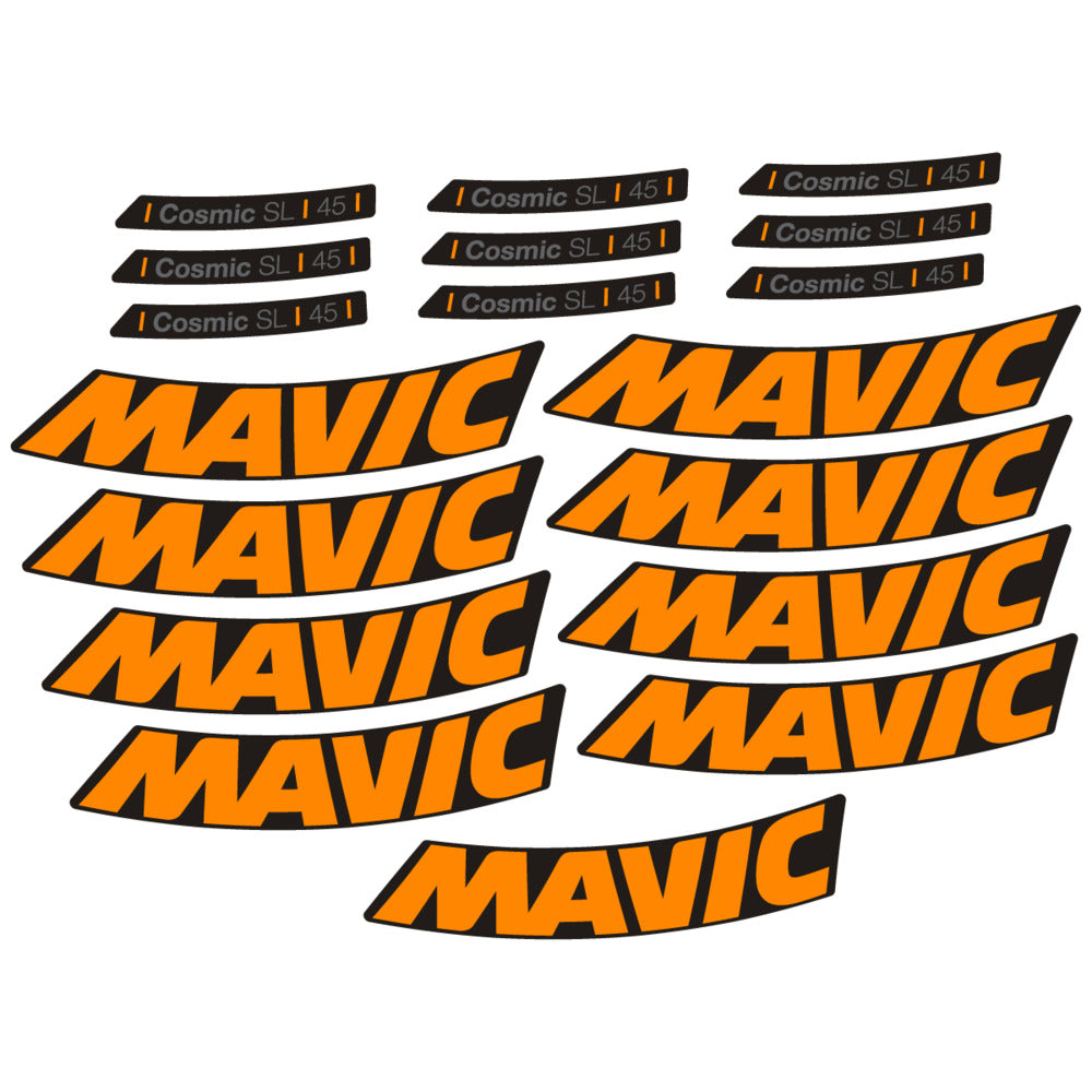 Adesivi Cerchi Bici da Corsa Mavic Cosmic SL 45 2025 in vinile