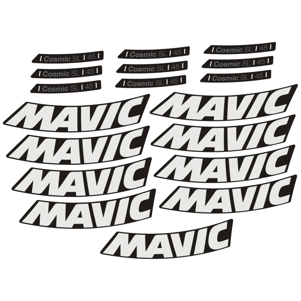 Adesivi Cerchi Bici da Corsa Mavic Cosmic SL 45 2025 in vinile