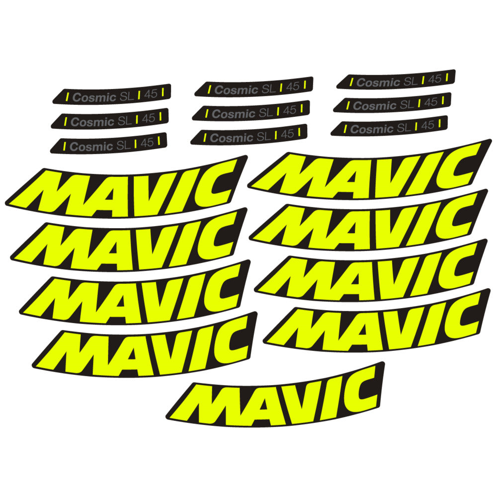 Adesivi Cerchi Bici da Corsa Mavic Cosmic SL 45 2025 in vinile
