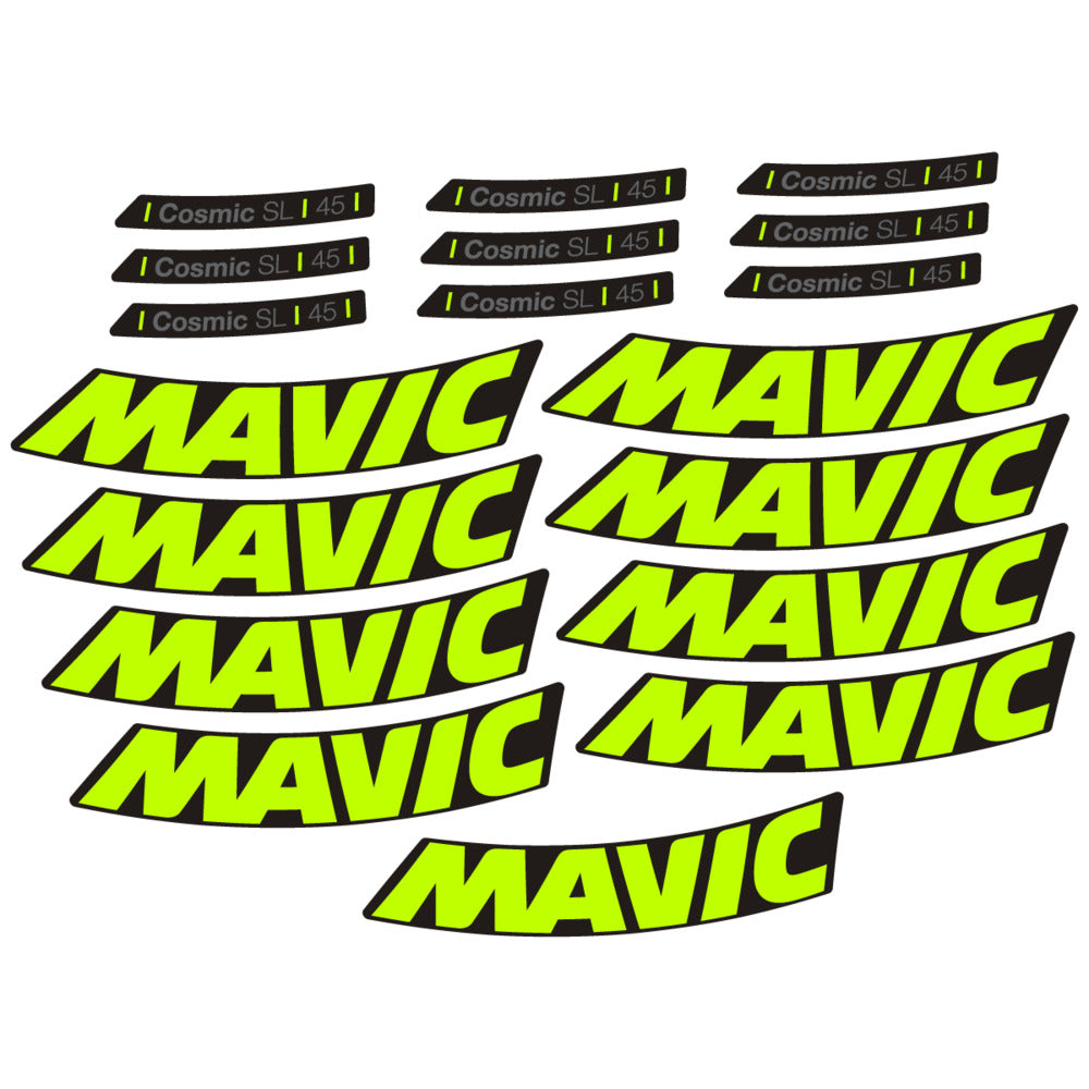Adesivi Cerchi Bici da Corsa Mavic Cosmic SL 45 2025 in vinile
