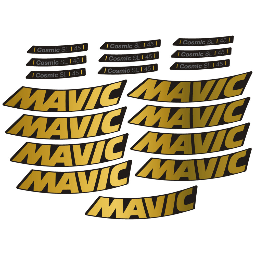 Adesivi Cerchi Bici da Corsa Mavic Cosmic SL 45 2025 in vinile