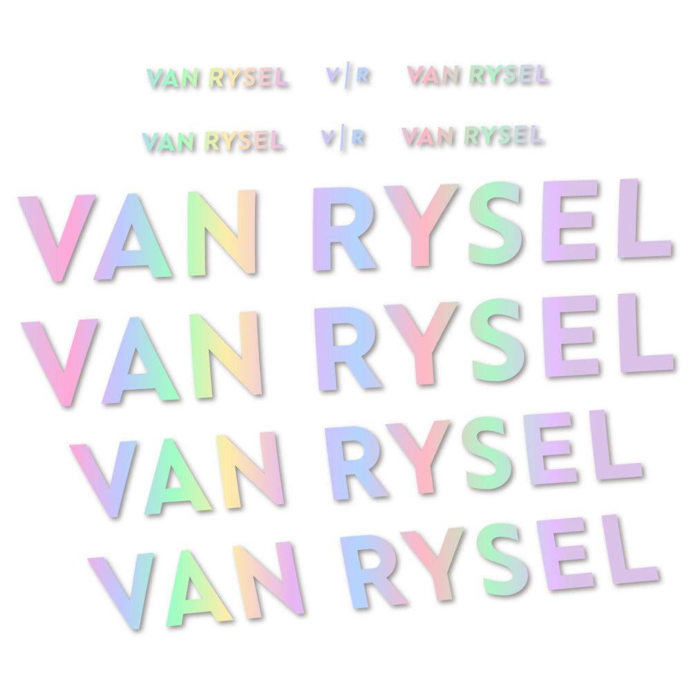 Adesivi Telaio Van Rysel in vinile - Olografico