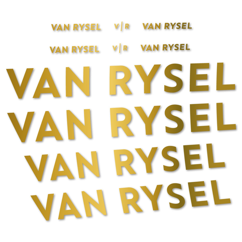 Adesivi Telaio Van Rysel in vinile - Oro