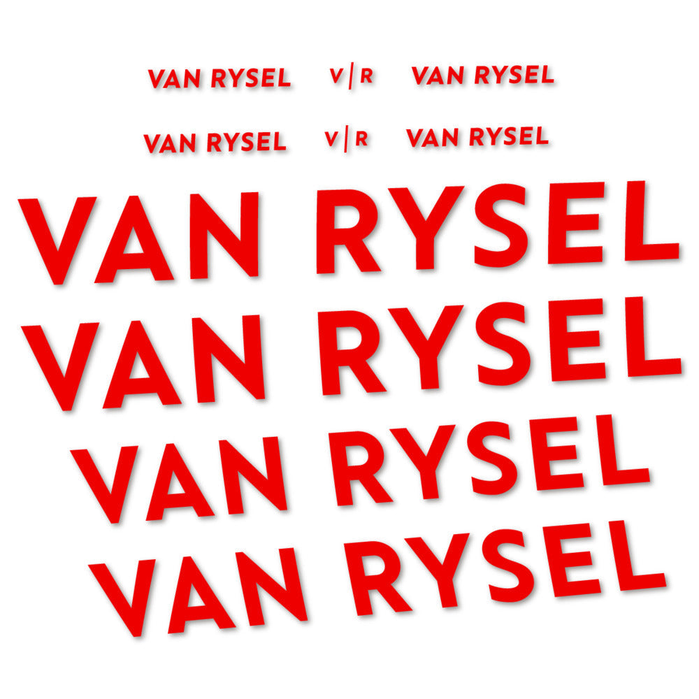 Adesivi Telaio Van Rysel in vinile - Rosso
