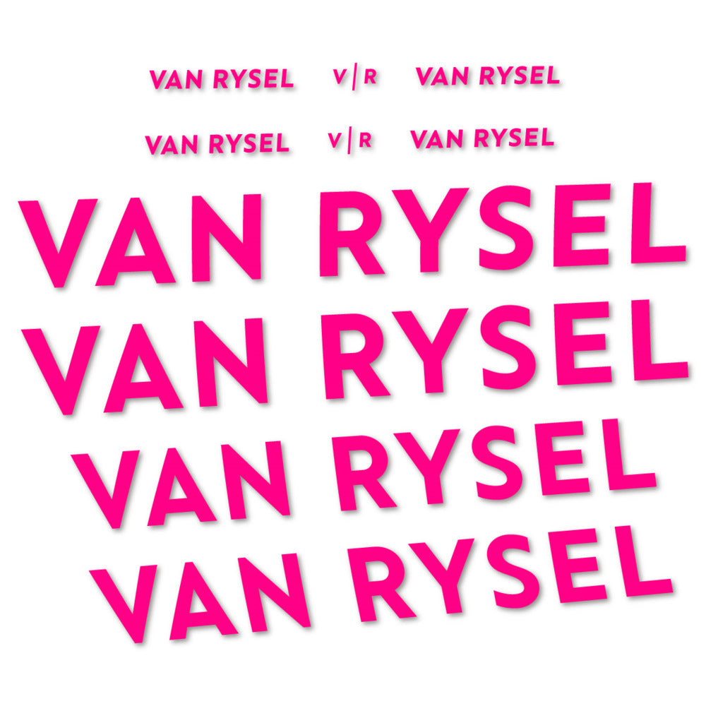 Adesivi Telaio Van Rysel in vinile - Fucsia