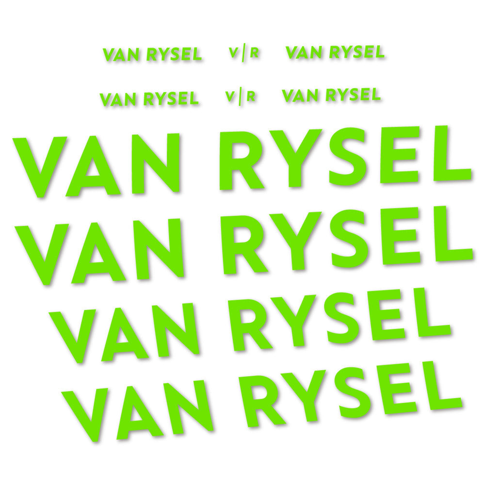 Adesivi Telaio Van Rysel in vinile - Verde Mela