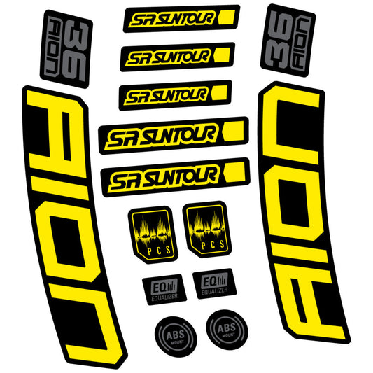Adesivi Forcella SR Suntour Aion 36 Boost Grey 2025 in vinile